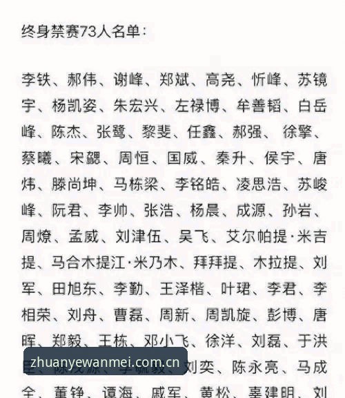 完美体育体验下载不了怎么办 中国足协第三批禁足名单深度评测:65人受罚背后的足球反腐风暴全景透视